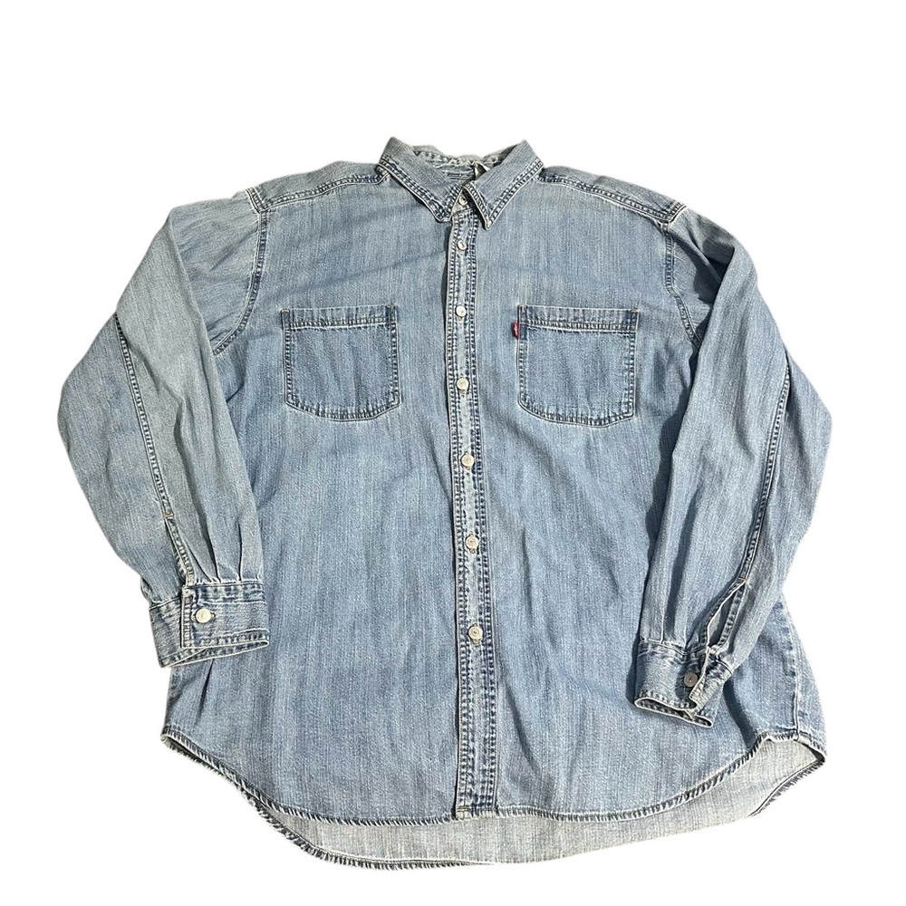 Levi's Light Blue Denim Button-Down Shirt